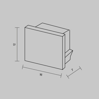 Заглушка профиля Maytoni Technical 642022