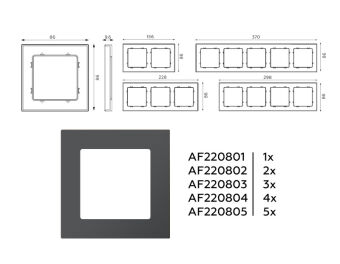 Рамка Ambrella Volt AF220804