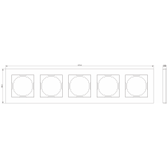 Рамка 5-я, матовый кашемир, серия A07