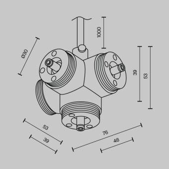 Коннектор Maytoni Technical CA019L4C-P-B