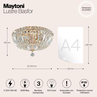 Накладная люстра Maytoni DIA100-CL-03-G