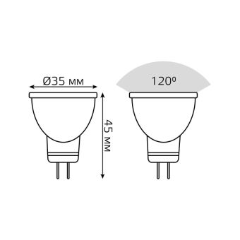 Светодиодная лампа Gauss 132517303