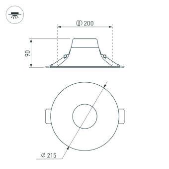 Встраиваемый светильник Arlight 036606