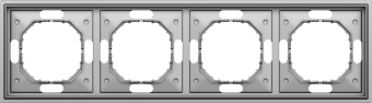 Рамка 4-я, сталь, серия S08