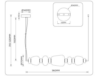 Подвесной светильник Ambrella Light LH53176