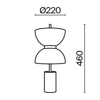 Настольная лампа Maytoni MOD178TL-L11GR3K
