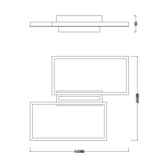 Накладная люстра Escada 10209/2LED Black