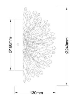 Бра Fluorite FL1157-1WB