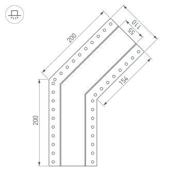 Соединитель профиля Arlight 030129