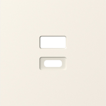 Накладка для розеток USB, матовый кремовый, серия A07