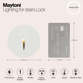 Светильник для ступеней Maytoni O014SL-L3W3K