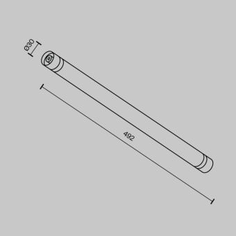 Соединитель для шинопровода Maytoni Technical CA011-L500-B