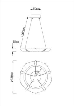 Подвесная люстра Fluorite FL1096-5PP