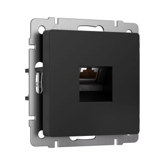Розетка Werkel W5120108 черный матовый
