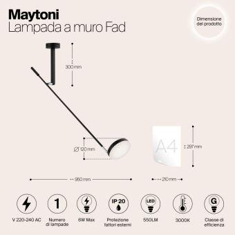 Бра Maytoni MOD070WL-L6B3K