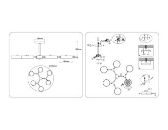 Люстра на штанге Ambrella Light FL516334
