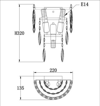 Бра Fluorite FL1062-3W