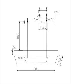 Подвесная люстра Fluorite FL1165-4C1