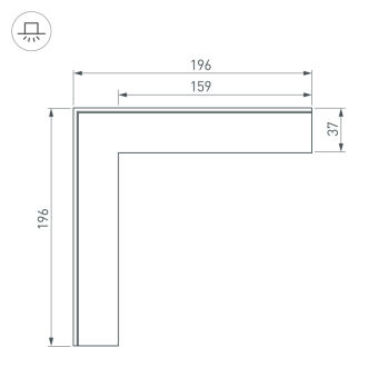Соединитель профиля Arlight 030096