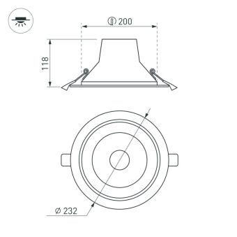 Встраиваемый светильник Arlight 027320(1)