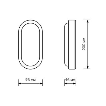 Пылевлагозащищенный светильник Gauss 161418315