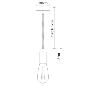 Подвесной светильник ARTE Lamp A9184SP-1BK