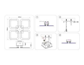 Накладная люстра Ambrella Light FA8947