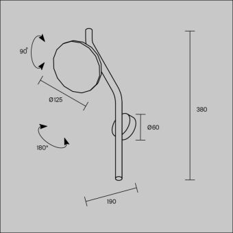 Бра Maytoni MOD451WL-L8B3K