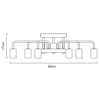 Накладная люстра ARTE Lamp A6001PL-7WH