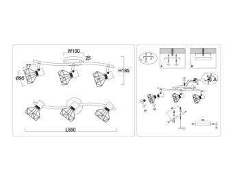 Спот Ambrella Light TR8657