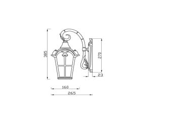 Светильник настенный Maytoni O413WL-01BZ