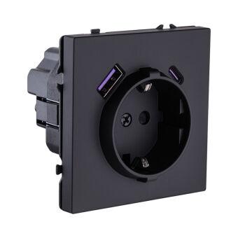 Розетка KOLLINGER EC-016BK