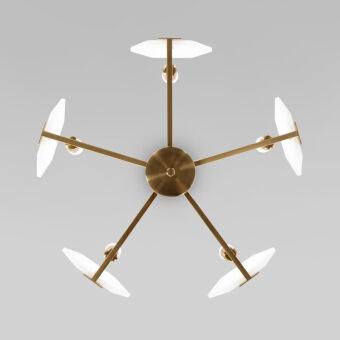 Люстра на штанге Eurosvet 60158/5 латунь