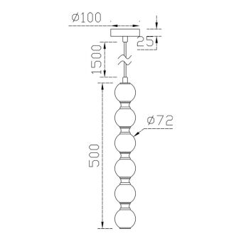 Подвесной светильник Fluorite FL1201-6P