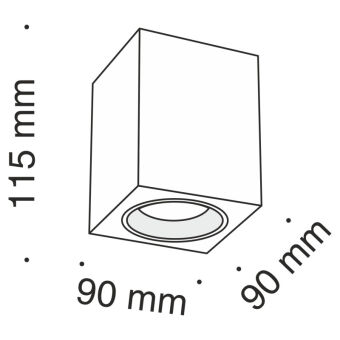 Накладной светильник Maytoni Technical C013CL-01W