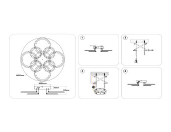 Накладная люстра Ambrella Light FA8945