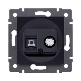 Розетка KOLLINGER REA-014BK