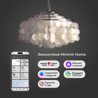 Подвесная люстра Eurosvet 3535/6 хром/перламутр Smart