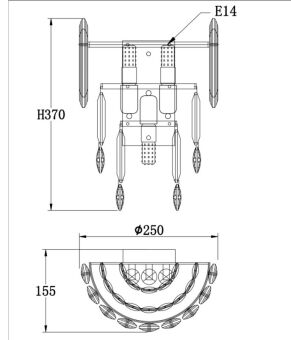 Бра Fluorite FL1064-3W