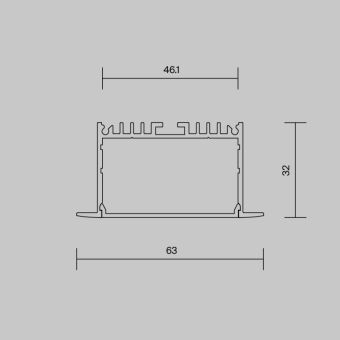 Профиль Maytoni Technical 632004