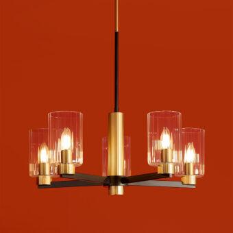 Люстра на штанге Freya FR2051CL-05BBS