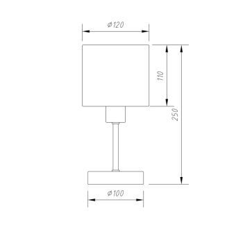 Настольная лампа Escada 1109/1 Chrome/Beige