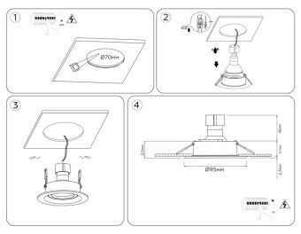 Встраиваемый светильник Ambrella Light TN102742