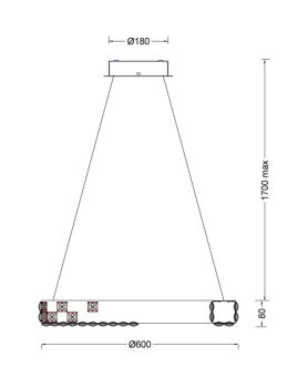Подвесная люстра Fluorite FL1106-6P