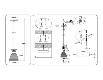 Подвесной светильник Ambrella Light TR3406