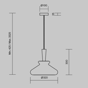 Подвесной светильник Maytoni MOD405PL-01W