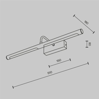 Светильник для картин Maytoni MIR266WL-L12BS4K