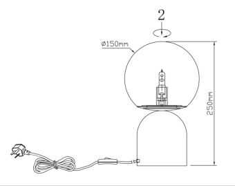 Настольная лампа Fluorite FL1032-1T