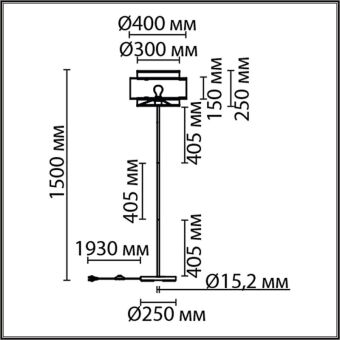 Торшер LUMION 8043/1F
