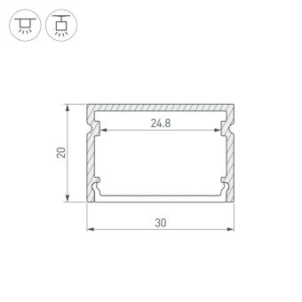 Профиль Arlight 062250